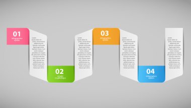 Infographic iş şablonu vektör çizim