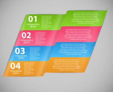 Infographic iş şablonu vektör çizim