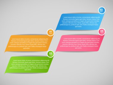 Infographic iş şablonu vektör çizim