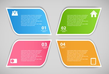 Infographic iş şablonu vektör çizim