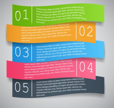 Infographic iş şablonu vektör çizim