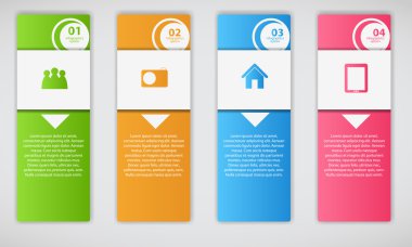 Infographic iş şablonu vektör çizim