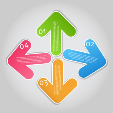 Infographic iş şablonu vektör çizim
