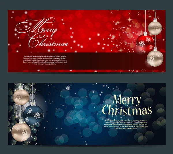 kartları Noel topları, yıldız ve kar taneleri kümesi