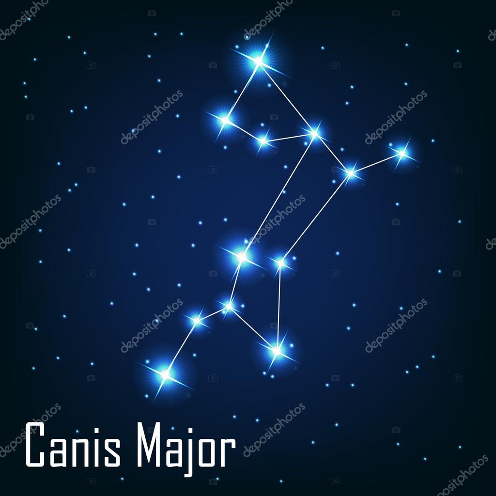 Canis Major Star System Vektorler Canis Major Star System Vektor Cizimler Vektorel Grafik Depositphotos