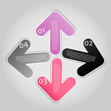 Infographic iş şablonu