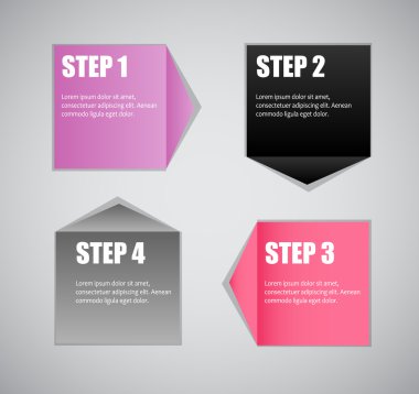 Infographic iş şablonu