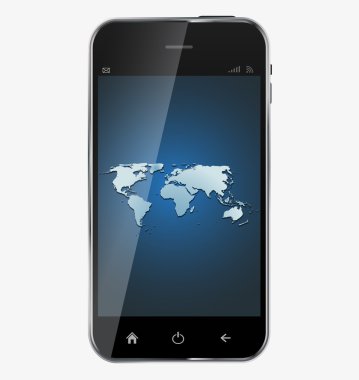 soyut tasarım gerçekçi hareket eden telefon