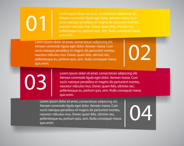 Infographic iş şablonu vektör çizim