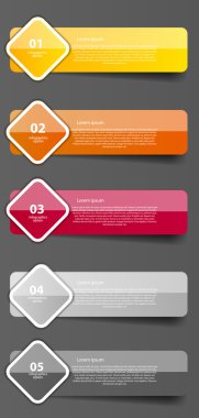 Infographic iş şablonu vektör çizim