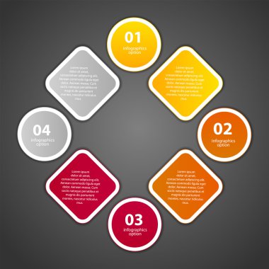 Infographic iş şablonu vektör çizim