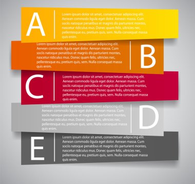 Infographic iş şablonu vektör çizim