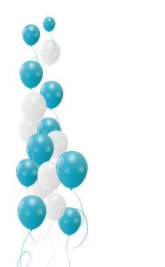 parlak balonlar renk arka plan vektör çizim