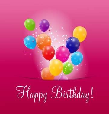 parlak balonlar renk arka plan vektör çizim