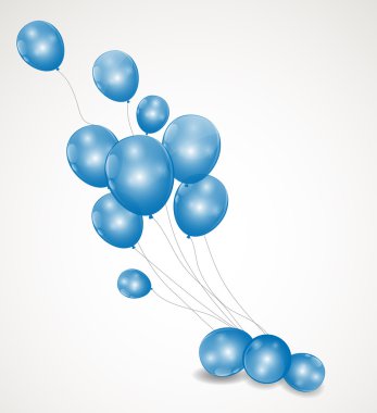 parlak balonlar renk arka plan vektör çizim