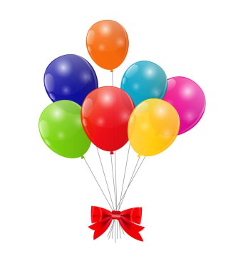 rengi parlak balonlar arka plan