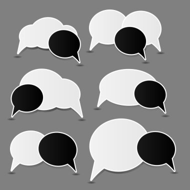 Konuşma baloncukları vektör illüstrasyonu
