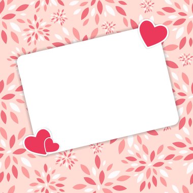 Sevgililer günü kalp backgroung, vektör çizim