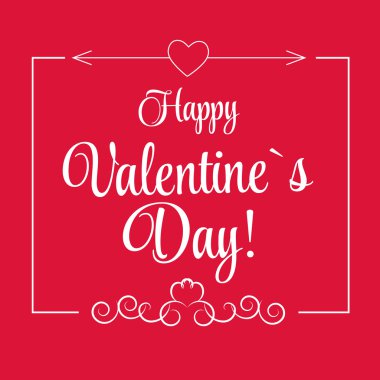 St Sevgililer günü tebrik kartı