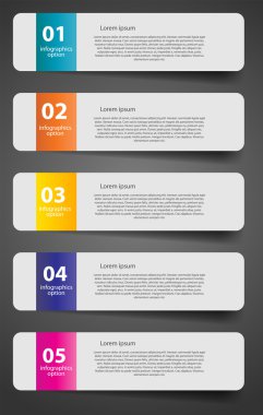 Infographic iş şablonu