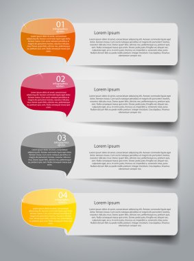 Infographic iş şablonu vektör çizim