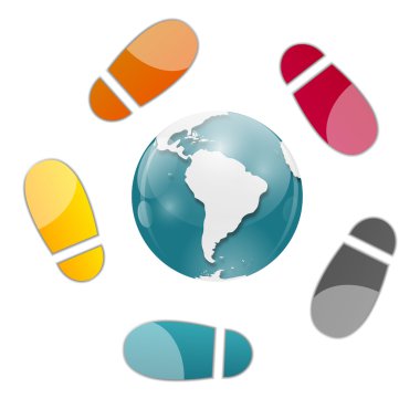 Infographic iş şablonu vektör çizim