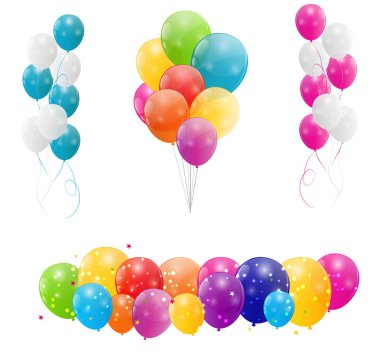 rengi parlak balonlar arka plan