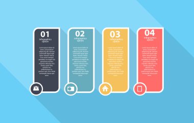 Infographic iş şablonu vektör çizim