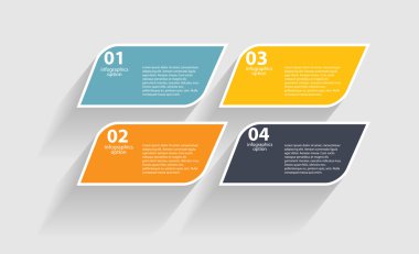 İş Vektörü İllüstrasyonu için Infographic Şablonları