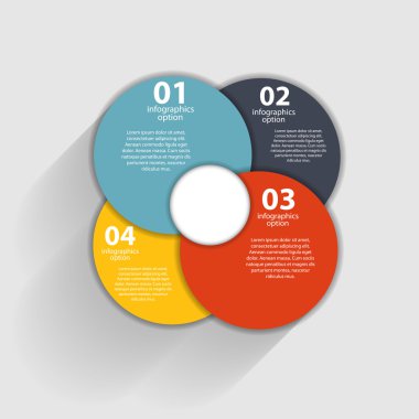 İş Vektörü İllüstrasyonu için Infographic Şablonları