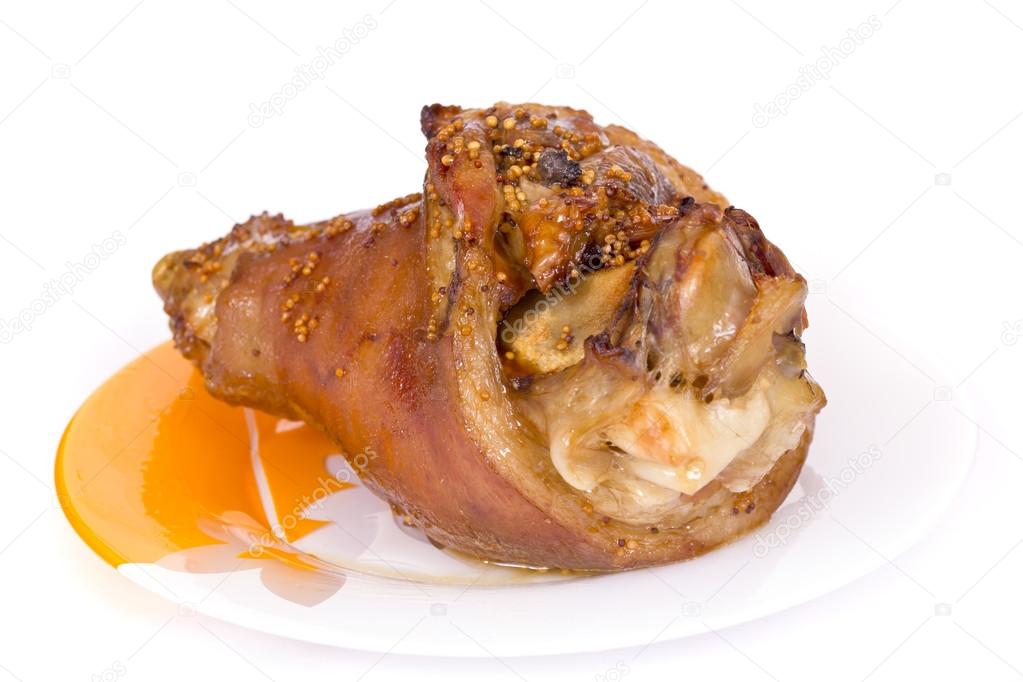 Domuz, domuz eti beyaz zemin üzerine izole Stok fotoğrafçılık ©Yganko