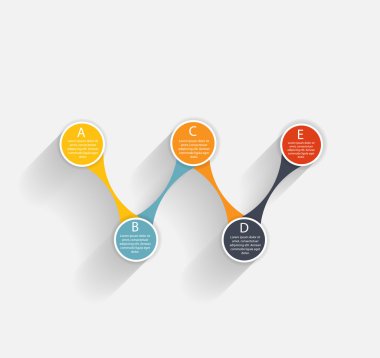 Infographic iş şablonu vektör çizim