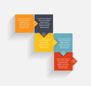 Infographic iş şablonu vektör çizim