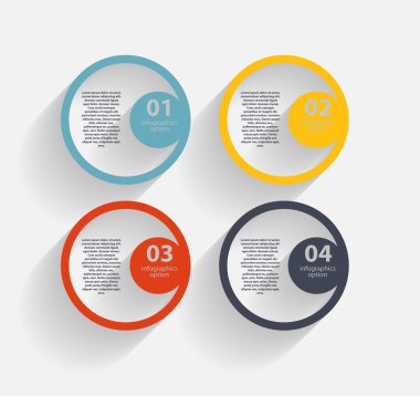 Infographic iş şablonu vektör çizim