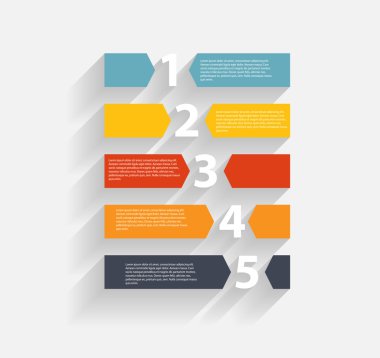 Infographic iş şablonu vektör çizim