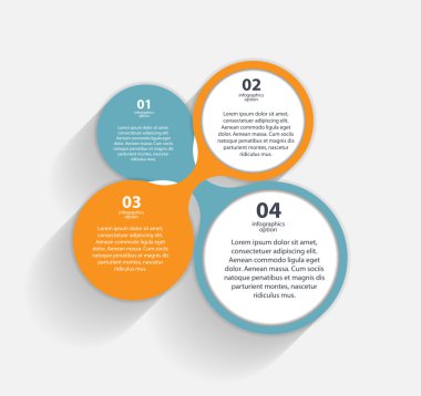 Infographic iş şablonu vektör çizim