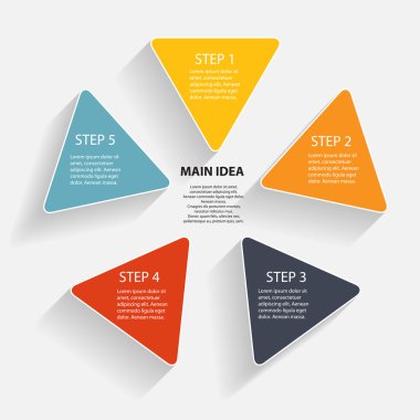 Infographic şablonları iş için