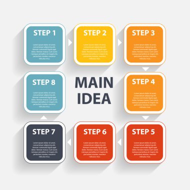 Infographic iş şablonu