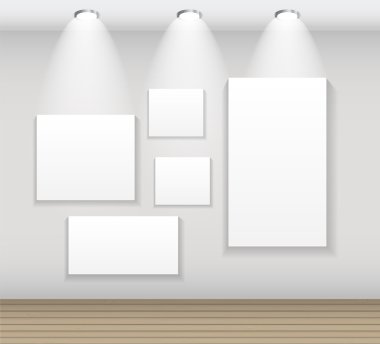 Çerçeve Duvar için metin ve görüntü, vektör çizim