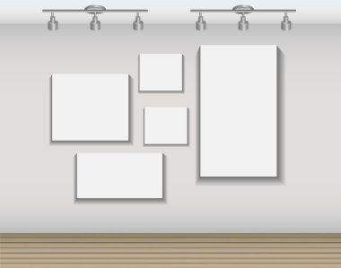 Çerçeve Duvar için metin ve görüntü, vektör çizim