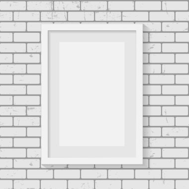 metin ve görüntüler için tuğla duvar çerçevesi