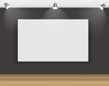 Çerçeve Duvar için metin ve görüntü, vektör çizim