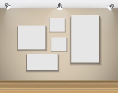 Çerçeve Duvar için metin ve görüntü, vektör çizim