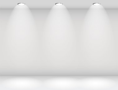 metin ve resim, vektör çizim için boş duvar