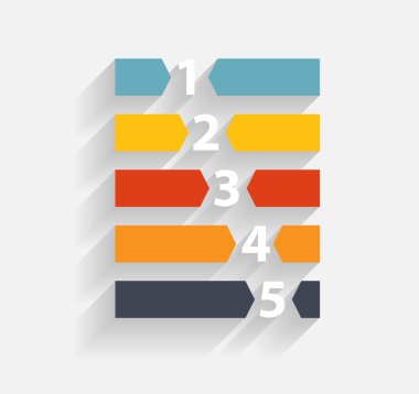 İş Vektörü İllüstrasyonu için Infographic Şablonları.