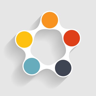 İş Vektörü İllüstrasyonu için Infographic Şablonları.