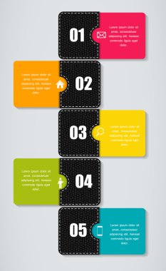 Infographic iş şablonu vektör çizim