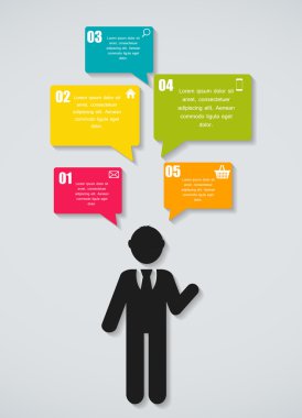 Infographic iş şablonu vektör çizim