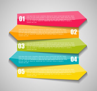 Infographic iş şablonu vektör çizim