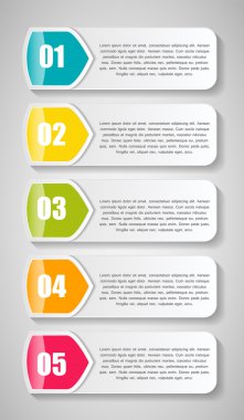 İş Vektörü İllüstrasyonu için Infographic Şablonları.